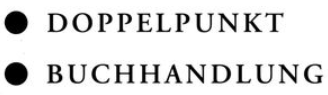 Logo Buchhandlung DOPPELPUNKT
